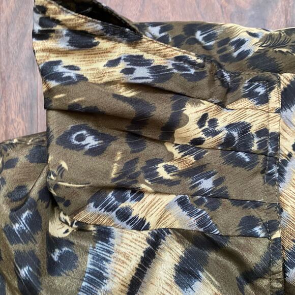 Active Studio Vintage Camo Pattern Jacket Size Extra Large Zip Front Elastic Hem - Picture 5 of 10
